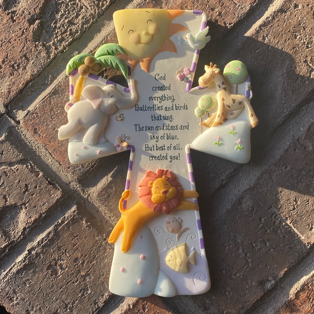 Roman Inc. God Created Everything Wall Cross 7”x 5”
